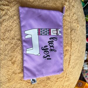 Yoobi Purple Llama Cosmetic Bag